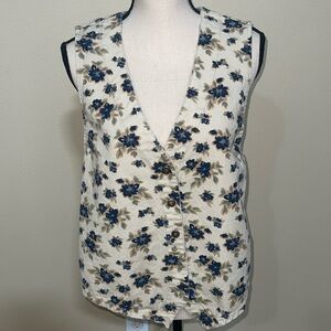Cherokee vintage floral vest